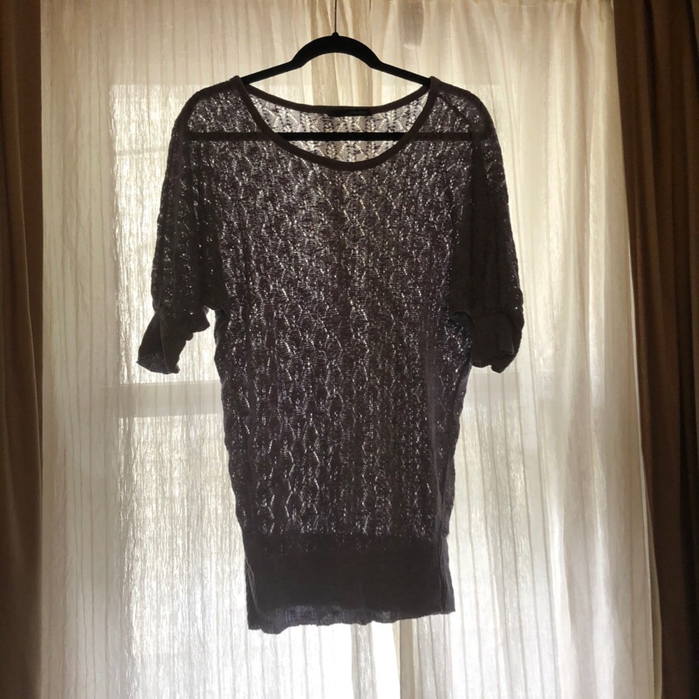 Purple crochet shirt